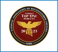 National Association Of Distinguished Counsel NADC Nations Top One Percent 2023